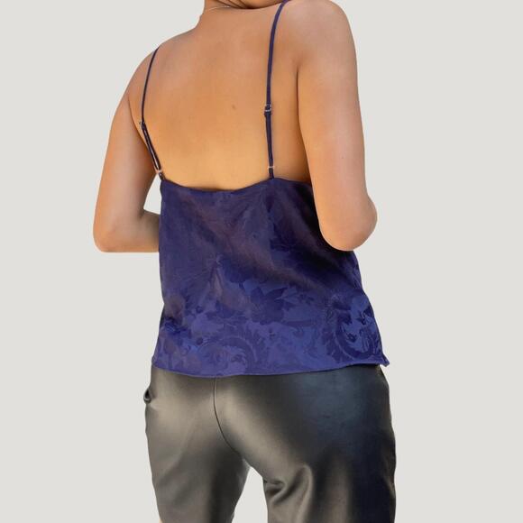 NWT Vintage Victoria's Secret Gold Label Button Cami‎ | Purple Blue | SZ Large - Picture 2 of 10